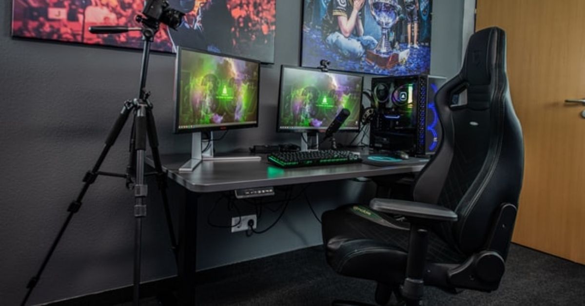 Gamerstol på gamerværelse